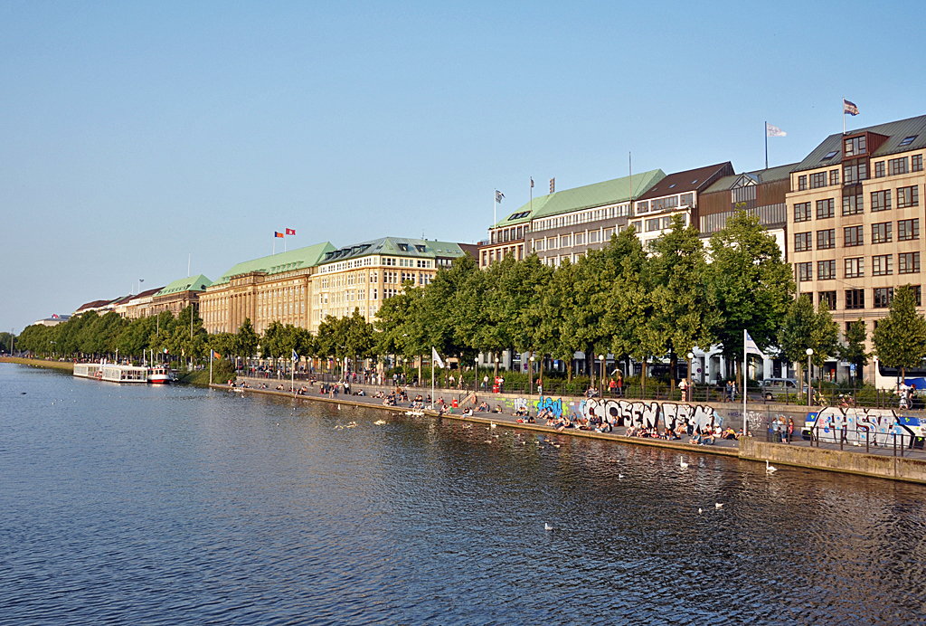 Hamburg - Binnenalster und Ballindamm - 12.07.2013