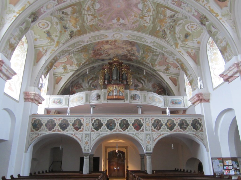 Hartkirchen, Orgelempore der St. Stephanus Kirche (07.04.2013)