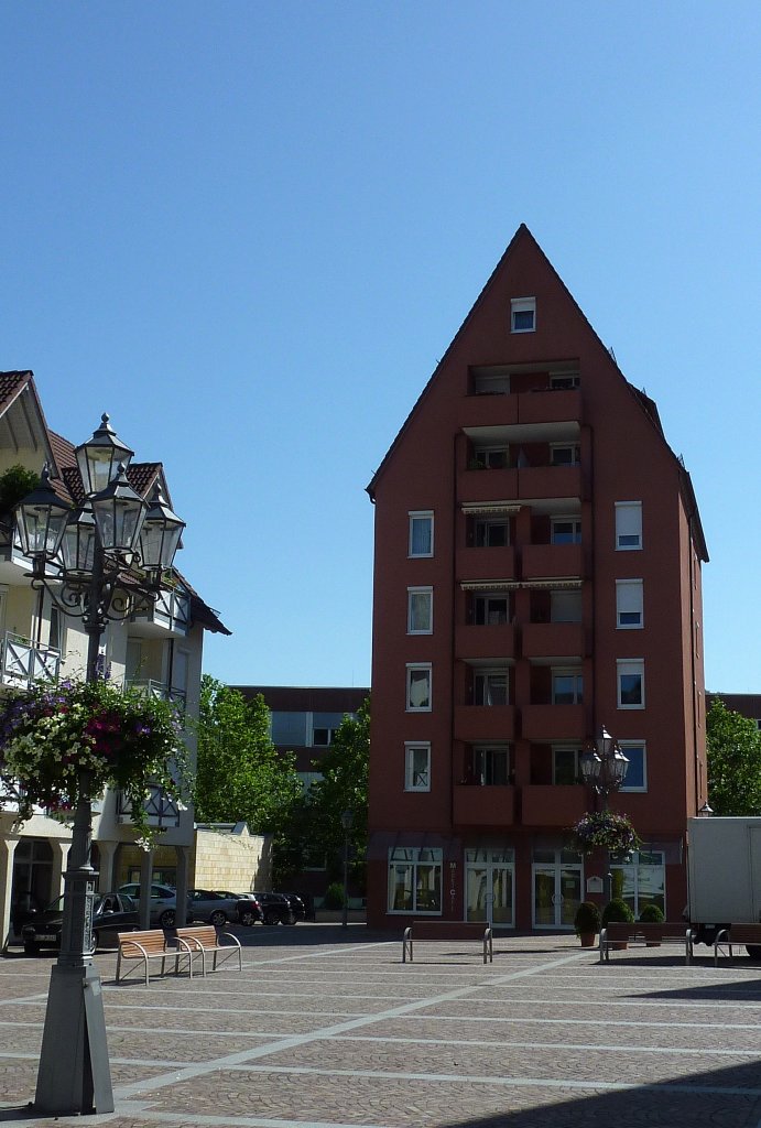 Hausach, Blick ber den Marktplatz, Juli 2012