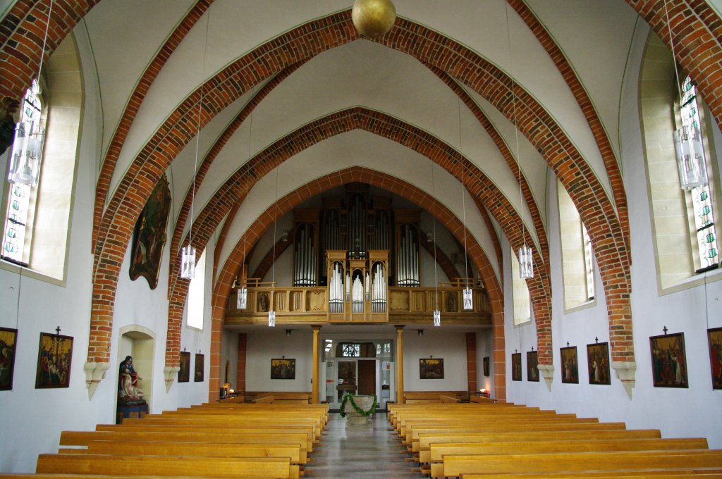 Heek, St. Ludgeri Kirche, Orgel von Romanus Seifert, Kreis Borken (27.05.2011)