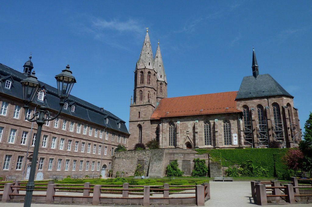 Heiligenstadt, Blick vom Schloßgarten zur St.Marien-Kirche, Mai 2012