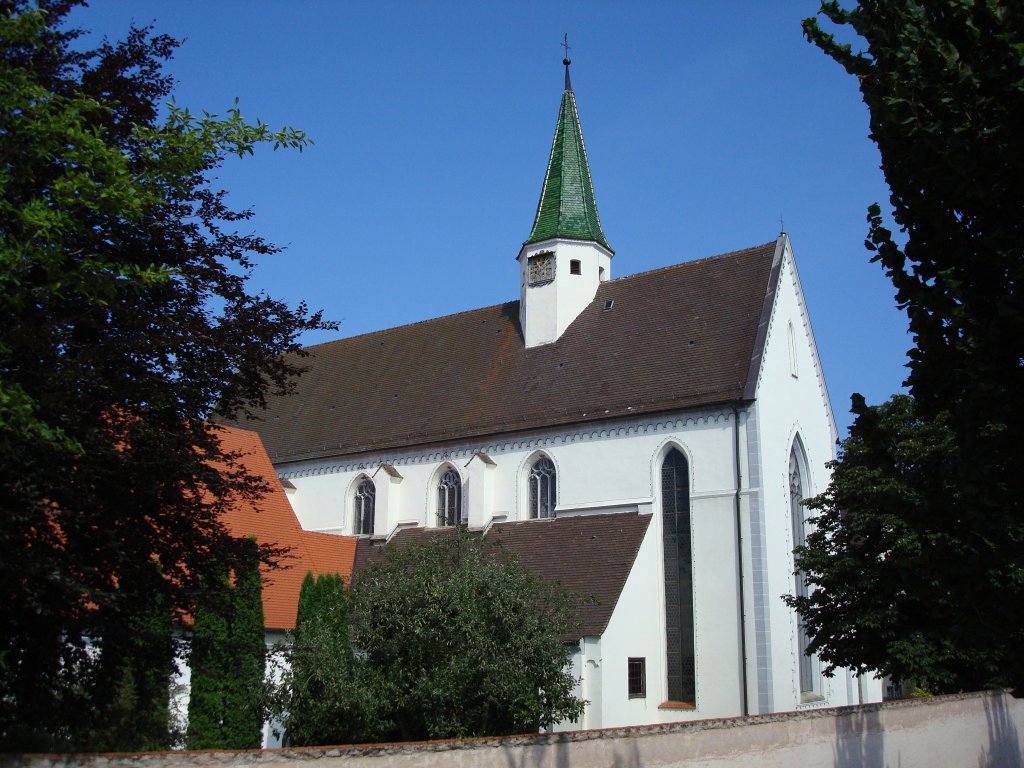 Heiligkreuztal in Oberschwaben, die Klosterkirche des 1227 gegrndeten Zisterzienserinnenklosters, Aug.2008