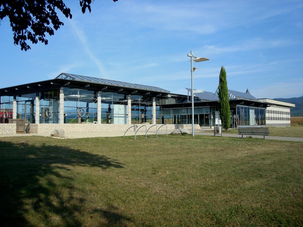 Heitersheim im Markgrflerland, hier steht unter Glas die Ausgrabung einer rmischen Villa aus dem 1.Jahrhundert, 2010