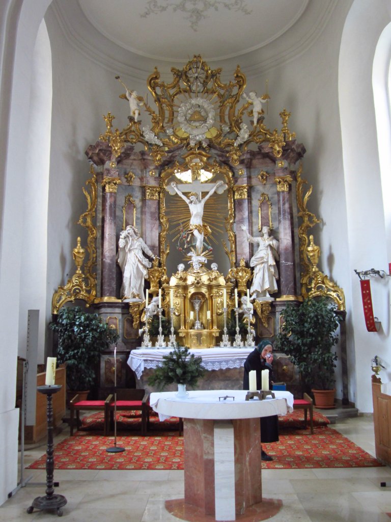 Hemmersheim, Hochaltar der St. Kilian Kirche (17.02.2012)