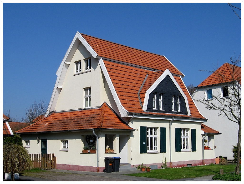 Herne-Brnig - Siedlung Teutoburgia (Frhjahr 2009). 