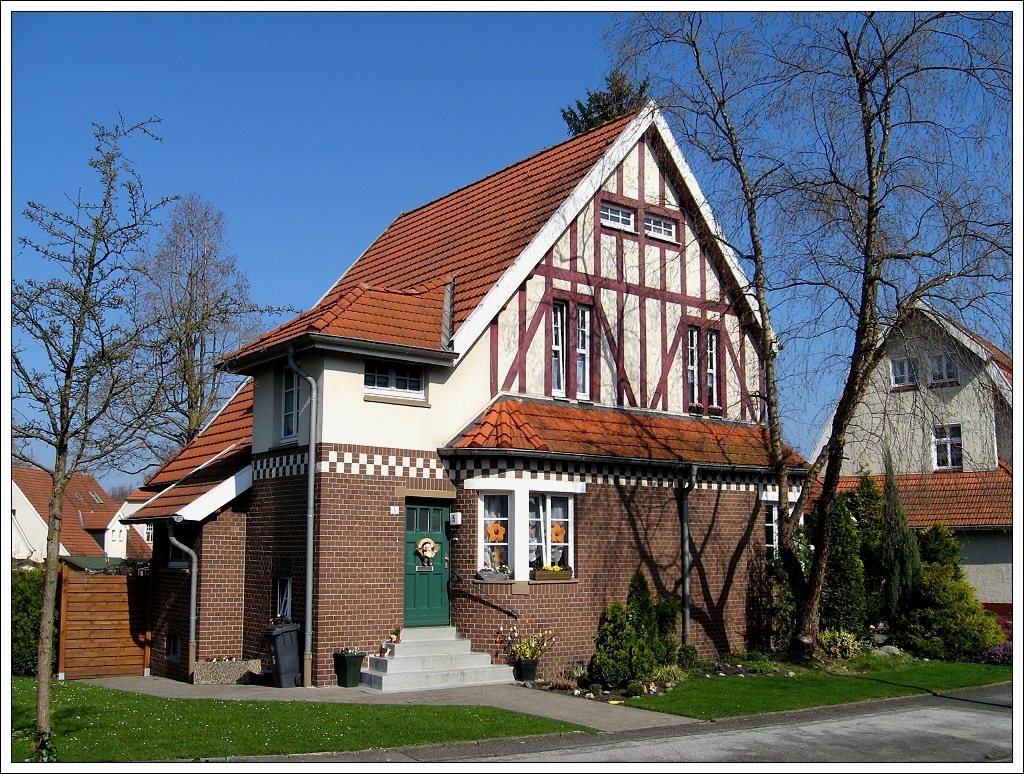 Herne-Brnig - Siedlung Teutoburgia (Frhjahr 2009). 
