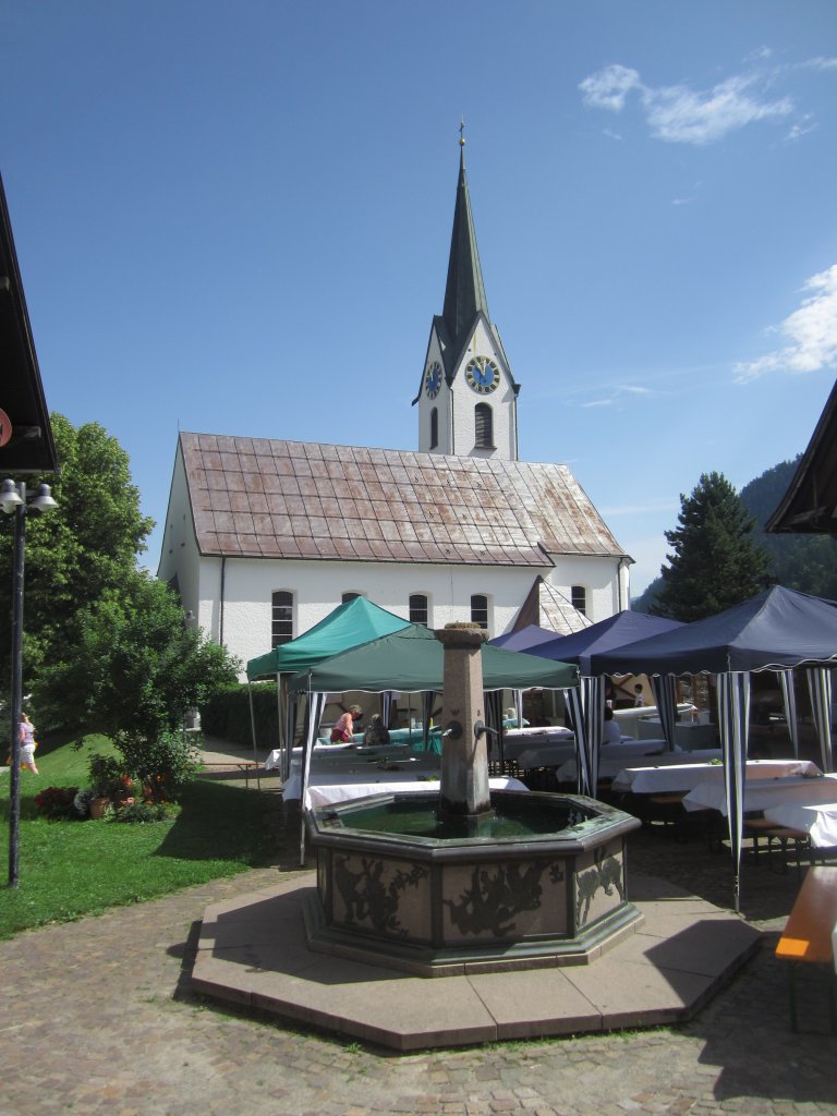 Hirschegg, St. Anna Kirche, erbaut 1806, Kleinwalsertal (28.07.2013)