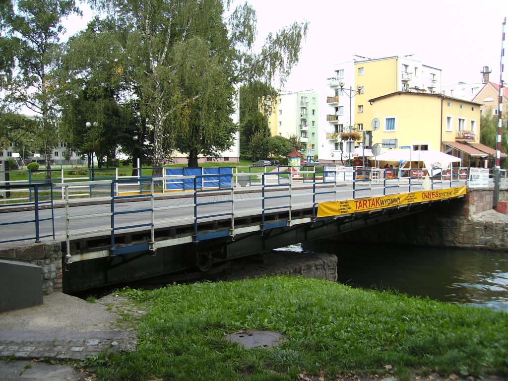 Historische Drehbrücke in Gizycko im Spätsommer 2007!