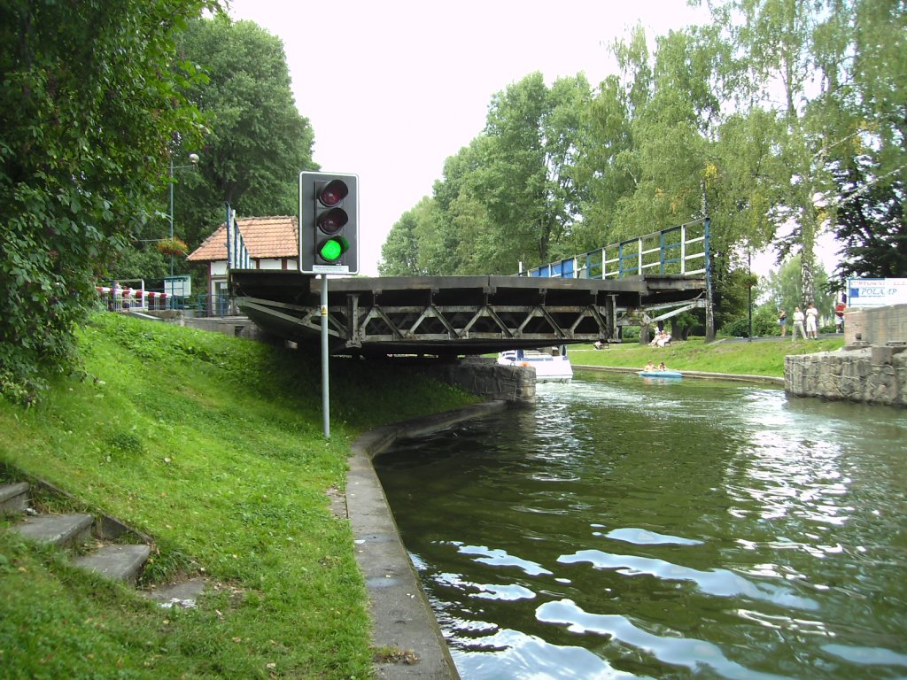 Historische Drehbrcke in Gizycko im Sptsommer 2007!