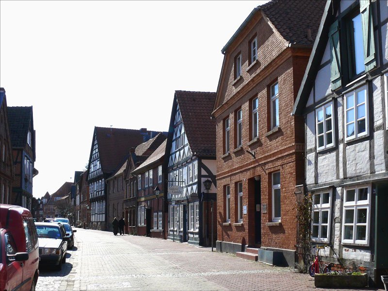 Hitzacker, Hauptstrae, Blick in Richtung Markt; 22.03.2010
