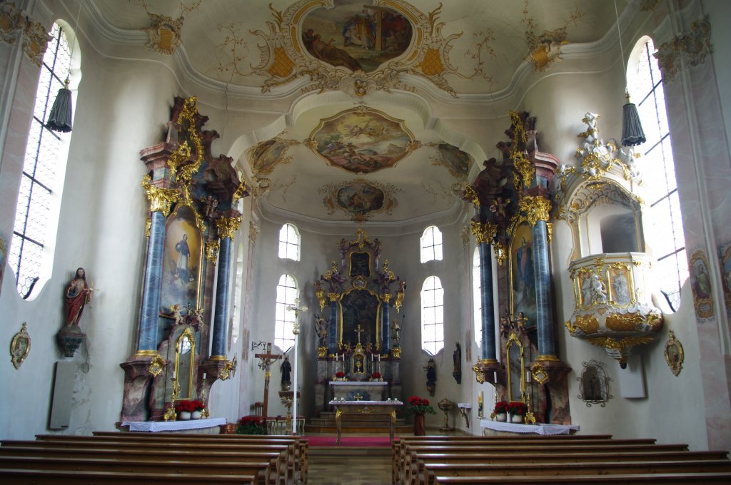 Hochwang, Hl. Kreuz Kirche, Landkreis Gnzburg (07.07.2011)