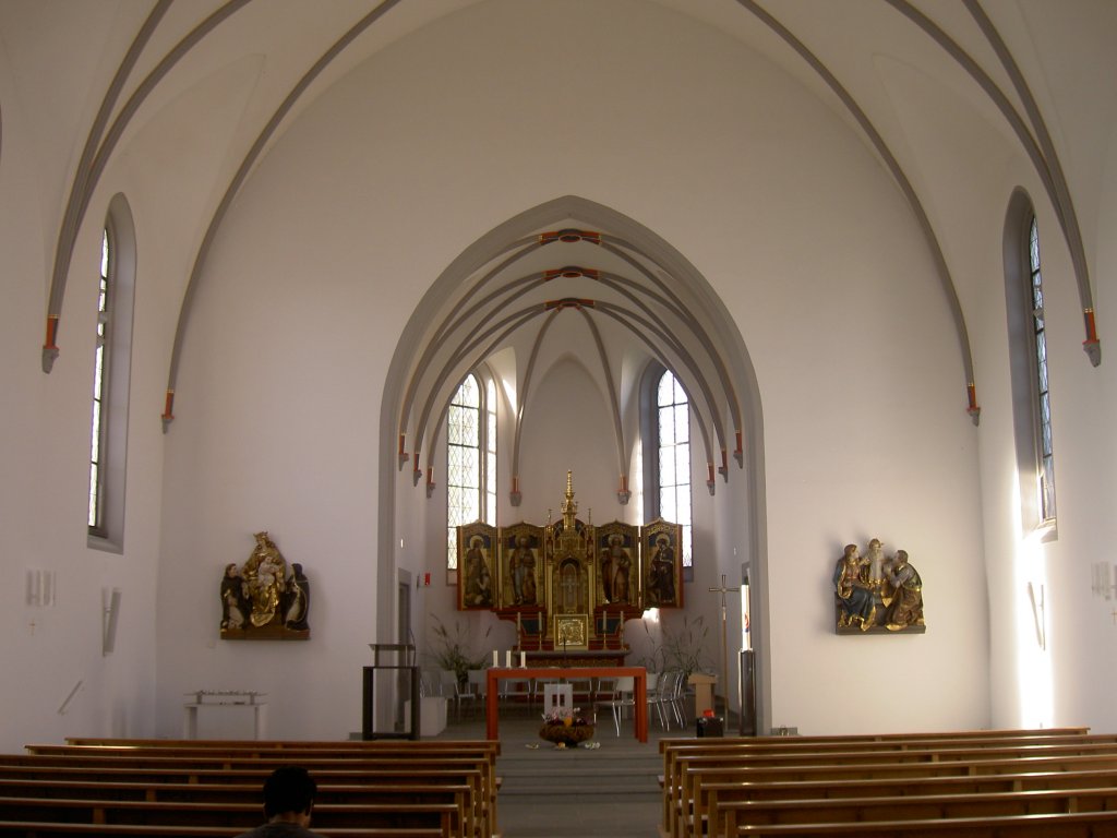 Horn, Chor mit Altar der St. Xaver Kirche, Bezirk Arbon (03.10.2010)