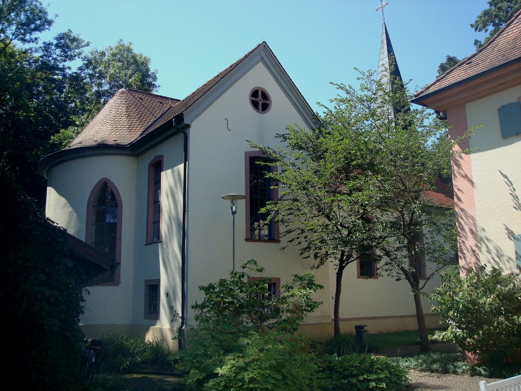 Hugstetten im Breisgau,
evang.Kirche erbaut 1772, war bis 1965 katholisch,
Aug.2010