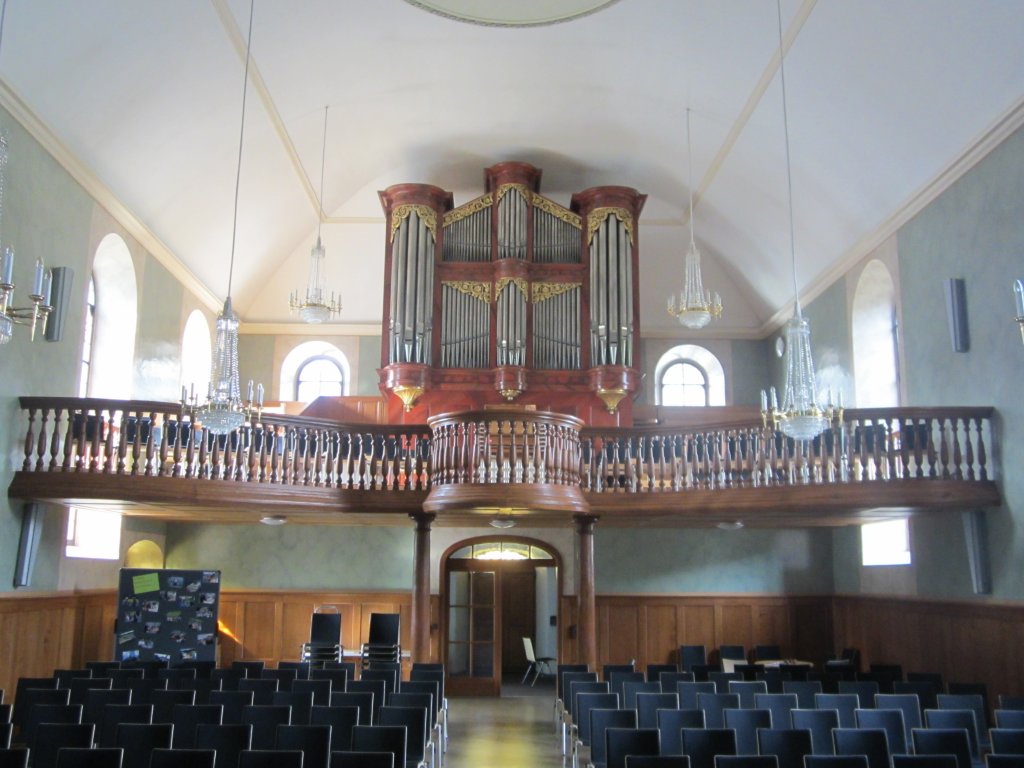 Huttwil, Orgelempore der Ref. Kirche (09.10.2012)