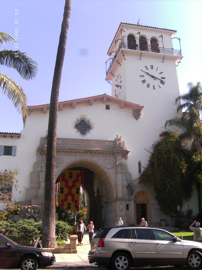 Im Oktober 2007 aufgenommen, das Country Courthouse in Santa Barbara. 