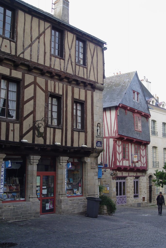 In der Altstadt von Vannes am 23.07.2009