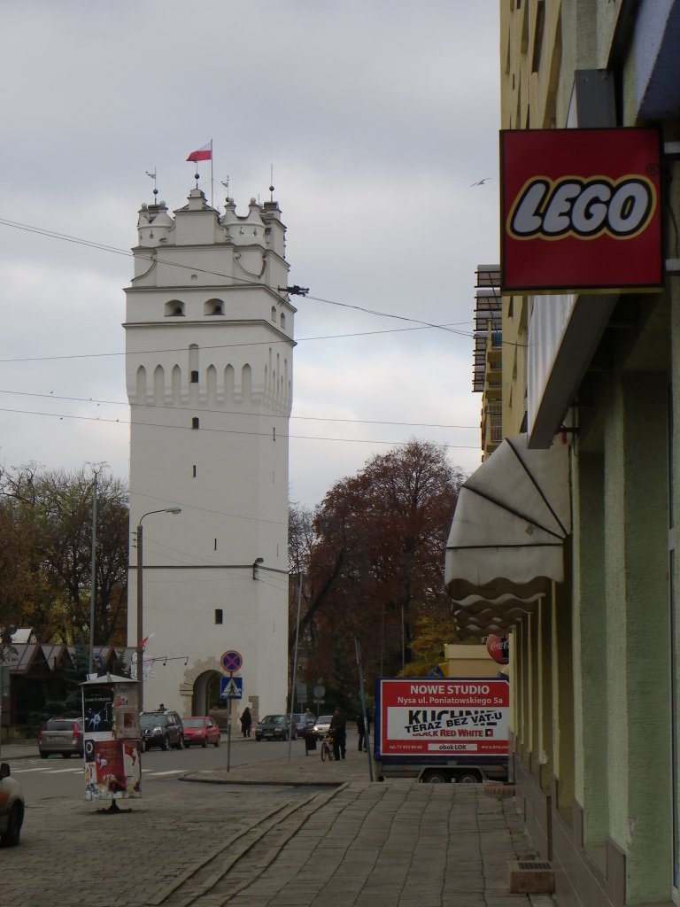 In der Innenstadt von Neisse (Nysa) im Frhjahr 2011