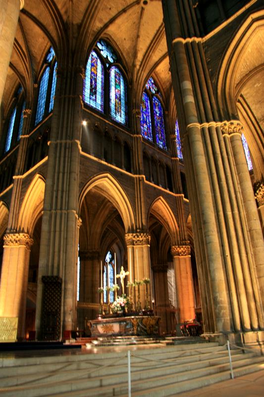 In der Kathedrale Notre-Dame von Reims; 17.11.2011