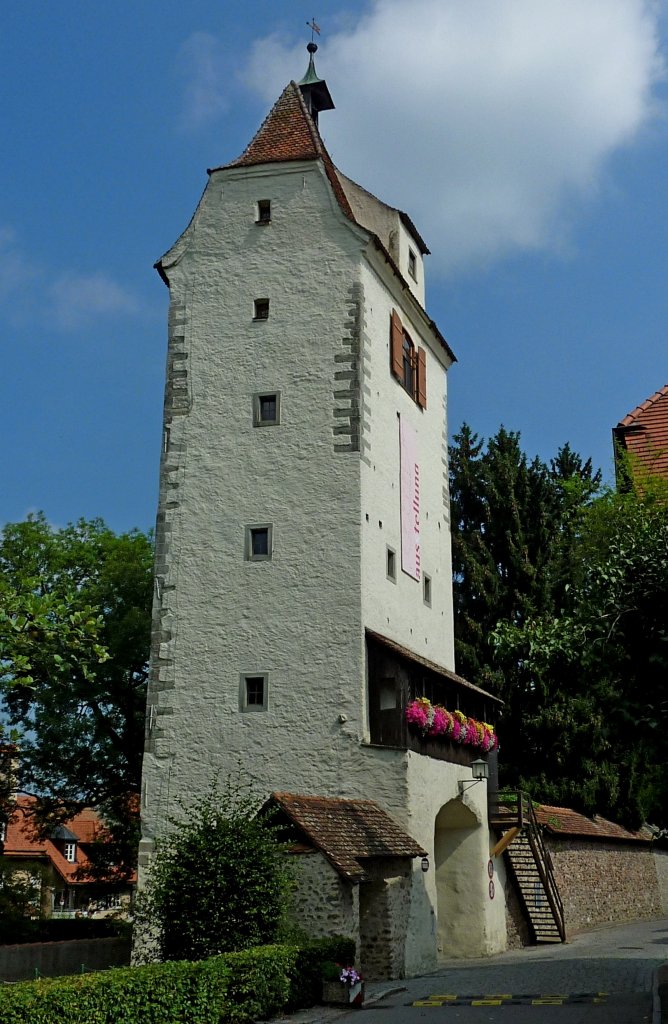 Isny, das Espantor, 1413 erbaut als Teil der Stadtbefestigung, Aug.2012