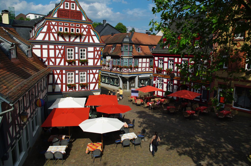 Istein, Fachwerkhuser am Marktplatz (14.06.2009)