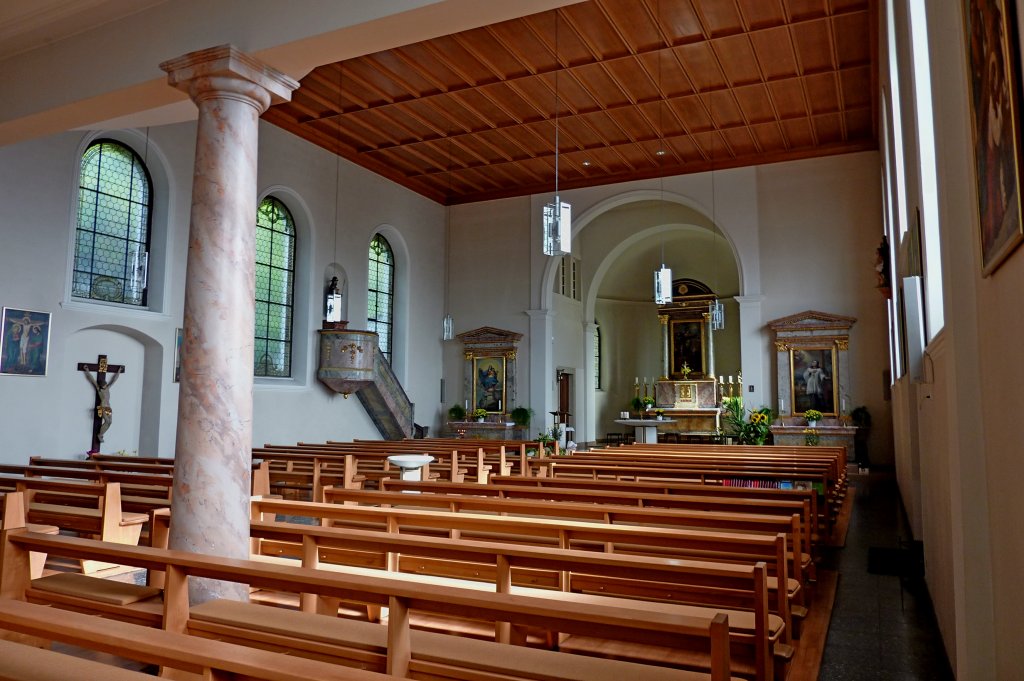 Istein, Innenraum der Kirche St.Martin, Okt.2012