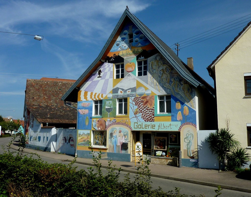 Jechtingen, das Haus des Knstlers  Albert-O , Okt.2012