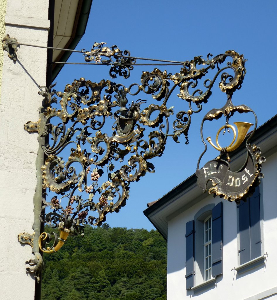 Kaiserstuhl/Schweiz, Fischbeiz (Restaurant)  Alte Post , Juli 2013