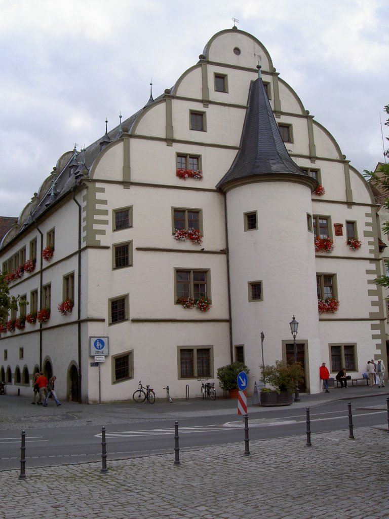 Kitzingen, Rathaus an unteren Marktgasse, erbaut von 1561 bis 1563 (11.09.2007)