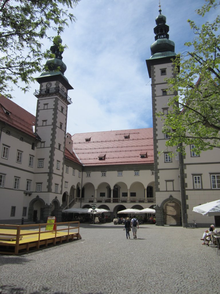 Klagenfurt, Landhaus, erbaut von 1574 bis 1594, Sitz des Kärnter Landtags (20.05.2013)