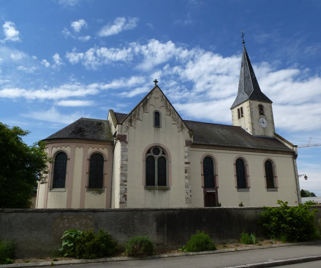 Klein-Landau, die St.Martin-Kirche von 1753, Mai 2013