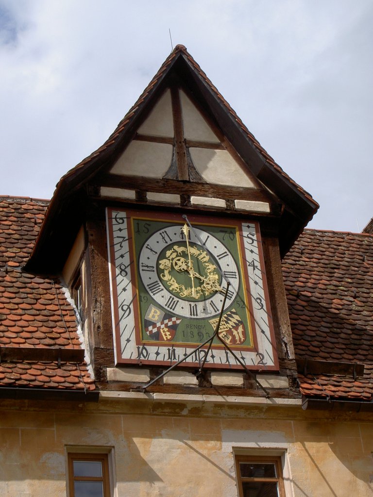 Kloster Bebenhausen, Klosteruhr am Schlo, Kreis Tbingen (03.08.2008)