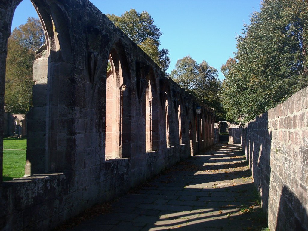 Kloster Hirsau, Teile des ehemaligen Kreuzganges von 1474-1503, seit der Zerstrung durch die Franzosen 1692 Ruine, Okt.2010