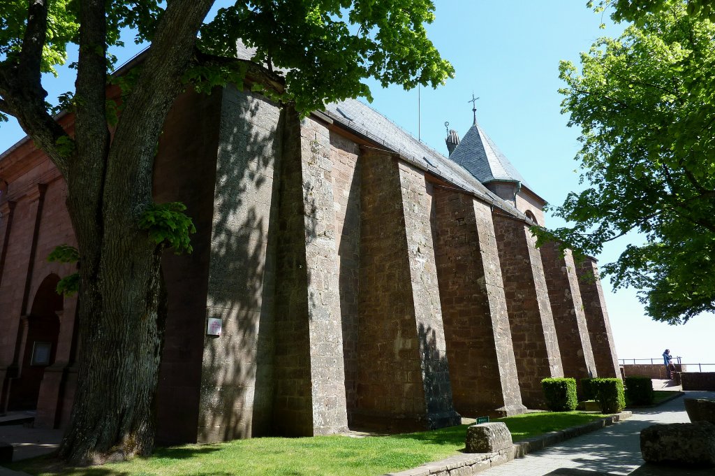 Kloster St.Odilien im Elsa, die Klosterkirche wurde nach dem 30-jhrigen Krieg erbaut, April 2011