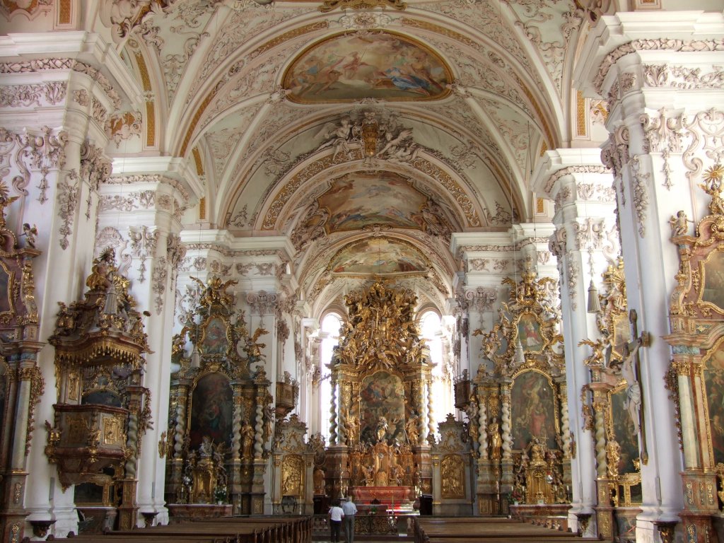 Klosterkirche Aldersbach, Ausstattung von den Gebr. Asam, Landkreis Passau 
(08.07.2007)