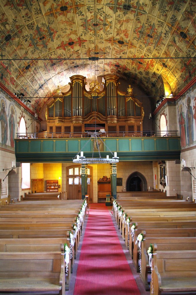 Kronburg, Ev. Johanniskirche, Deckenmalereien von 1617 (14.06.2009)