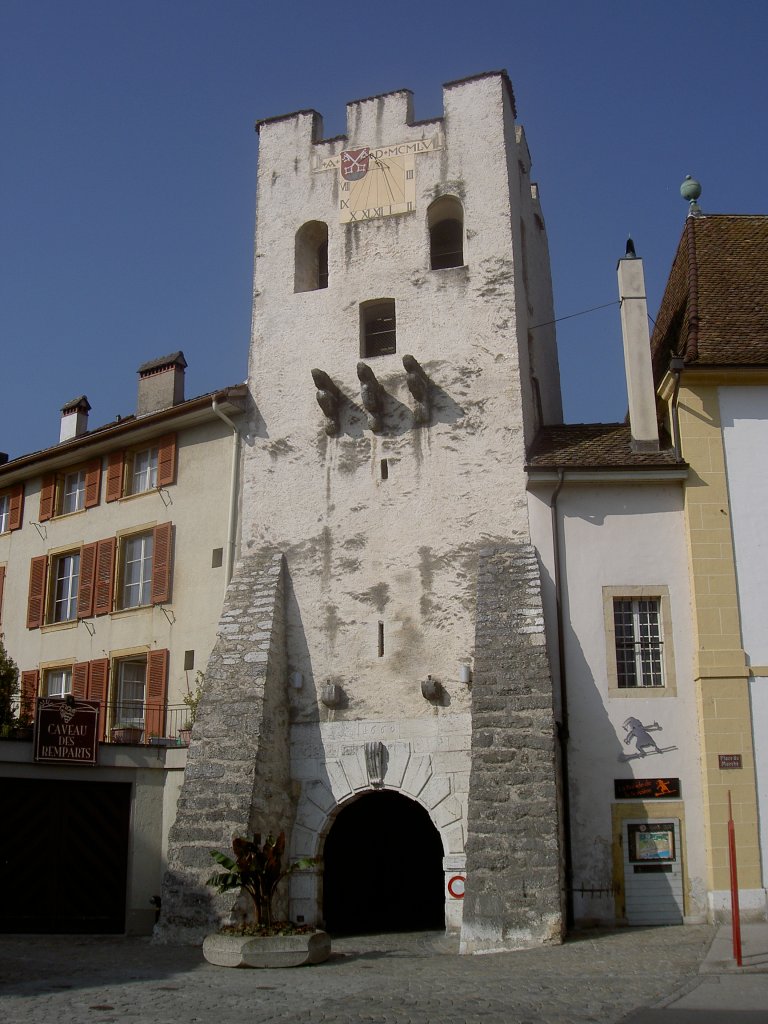 La Neuveville, Tour de Rive (Seetor),  Teil der Stadtbefestigung (01.10.2011)