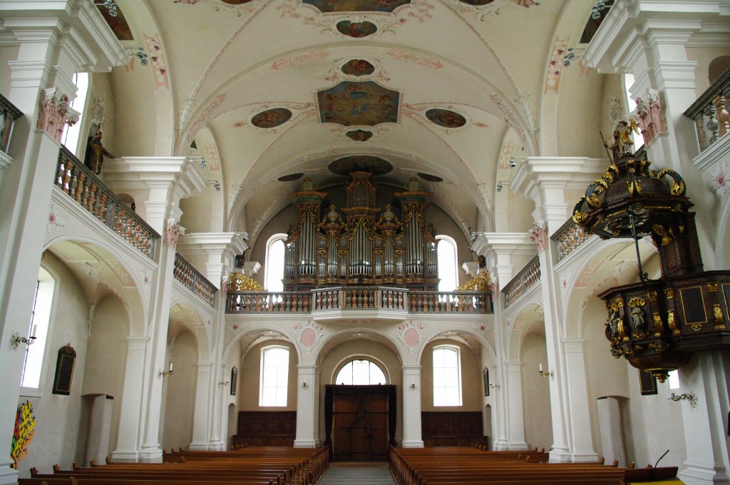 Lachen, Orgelempore der Hl. Kreuz Kirche (13.10.2010)