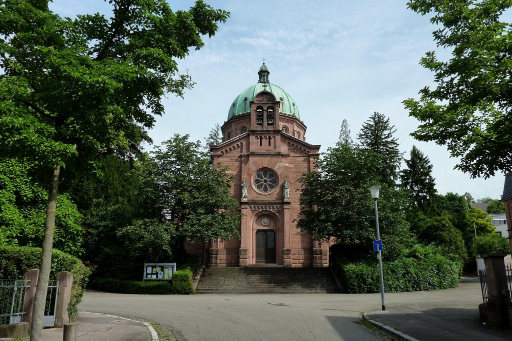 Lahr, die evangelische Christuskirche, erbaut 1877-80 im italienischen Renaissancestil, Juni 2012