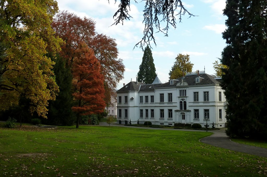 Lahr, die Gartenseite der  Villa Jamm , benannt nach dem Stifter des Stadtparks, Nov.2011