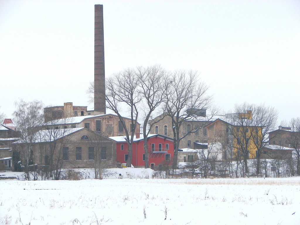 Laucha an der Unstrut - Blick auf das Ensemble der  Alten Zuckerfabrik  - 17.01.2010
