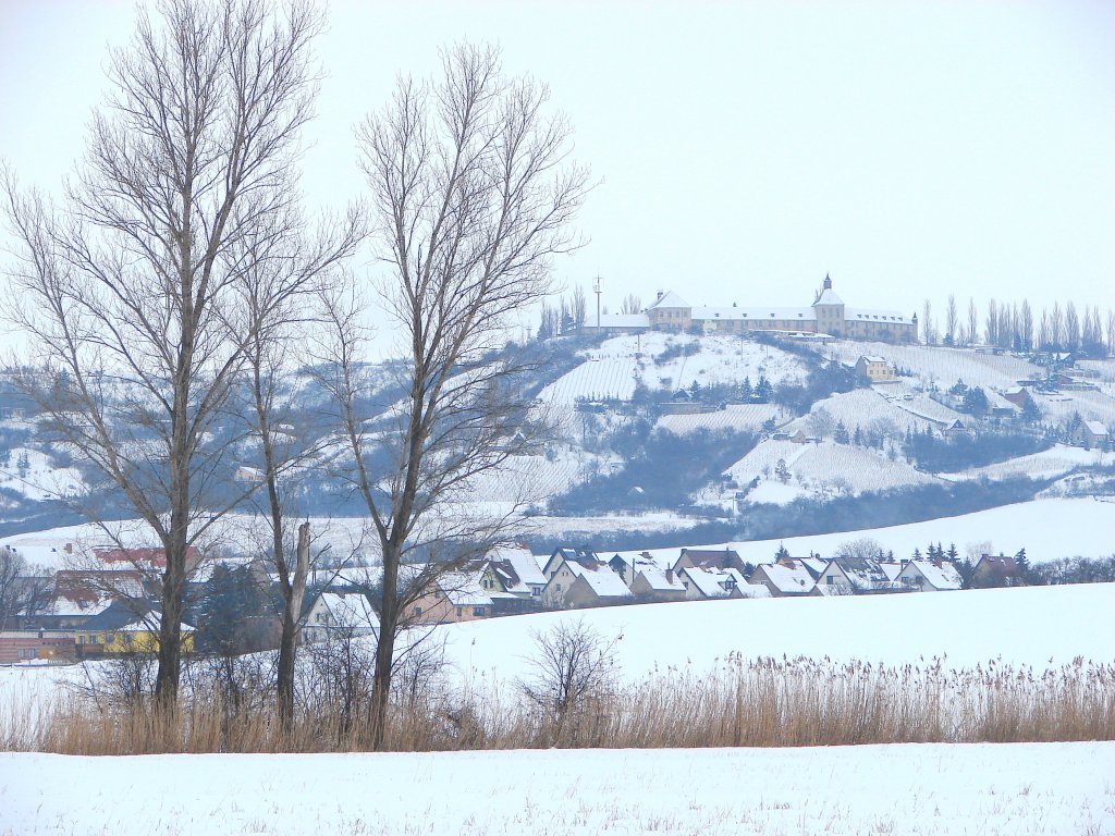 Laucha an der Unstrut - Blick zum Fliegerhorst - 17.01.2010
