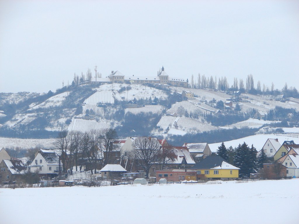 Laucha an der Unstrut - Blick zum Fliegerhorst - 17.01.2010 
