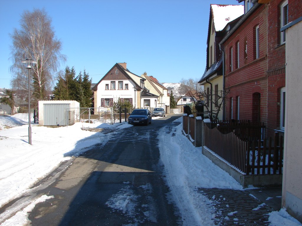 Laucha an der Unstrut - Blick in die Glockenmuseumstrae - 07.03.2010 
