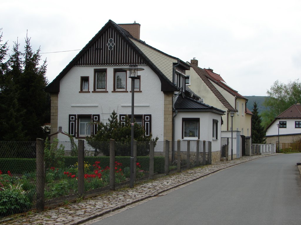Laucha an der Unstrut - Schne Einfamilienhuser in der Glockenmuseumstrae - 03.05-2010