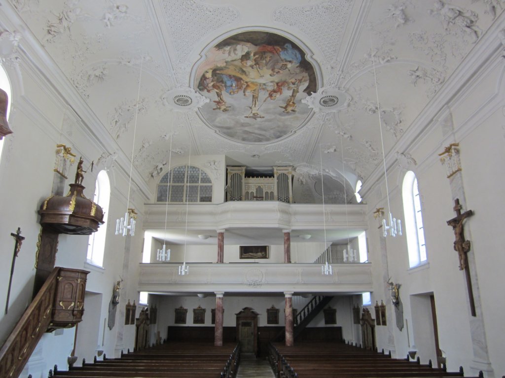 Lauterstein, Orgelempore der Maria Himmelfahrt Kirche (10.08.2012)