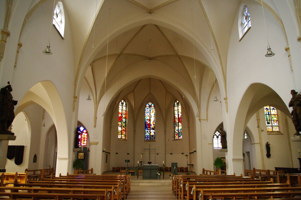 Lembeck, Mittelschiff der St. Laurentius Kirche (29.05.2011)