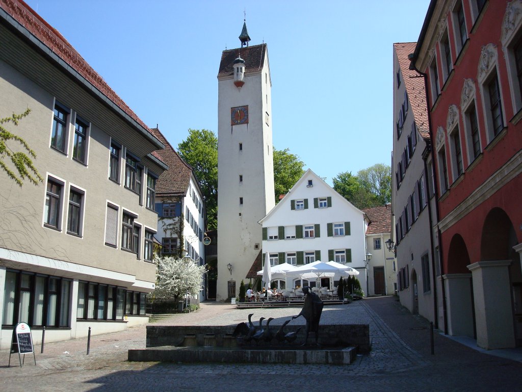 Leutkirch im Allgu,
Gnsebhl mit Bockturm,
Aug.2008