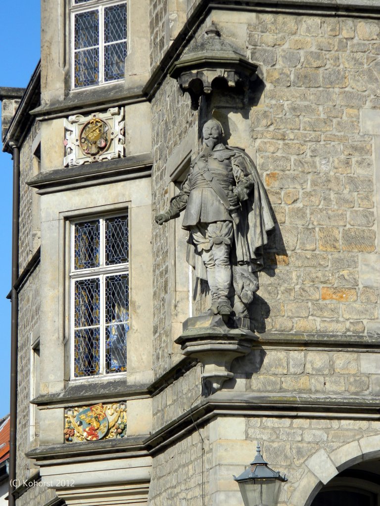 Ltzen - Rathaus - Detailansicht - Gustav II. Adolf 