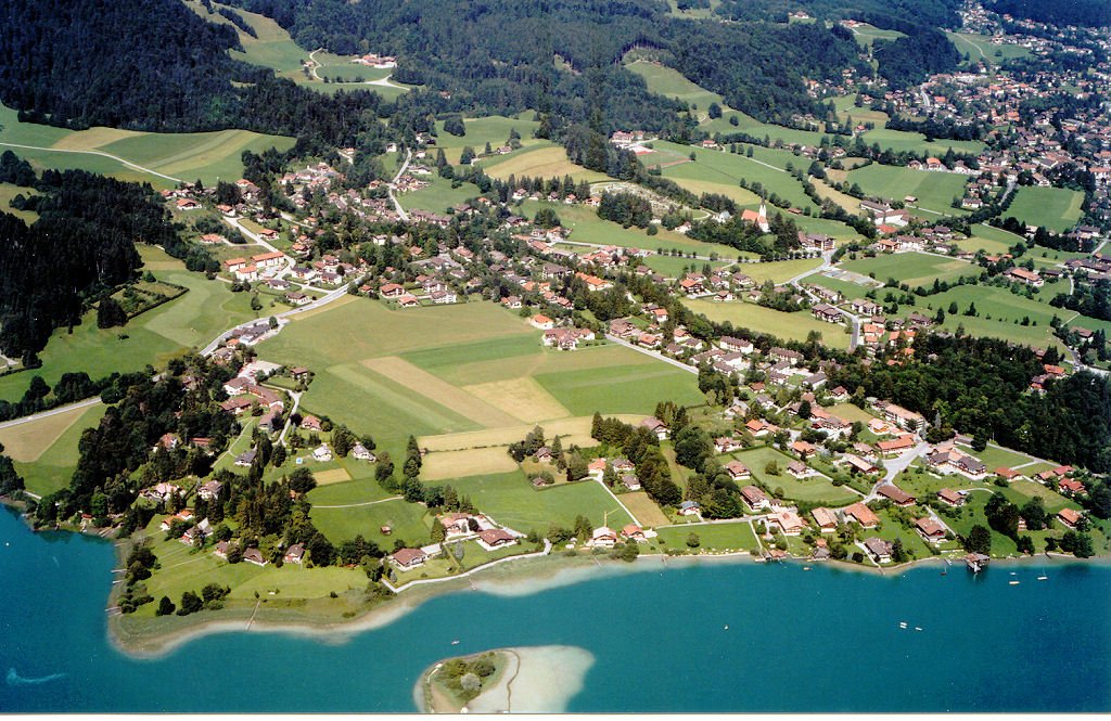 Luftaufnahme von Abwinkl bei Bad Wiessee (Oberbayern) - 09.08.1886