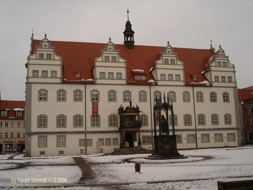 Lutherstadt Wittenberg am 11.2.2006: Rathaus